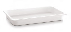Pojemnik prostokątny z melaminy GN 1/1 530x325x100 mm, biały | APS, EcoLine