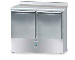 Stół chłodniczy bez agregatu wewnętrznego, 2-drzwiowy, 950x600x850 mm | DORA METAL, DM-90044.0.0