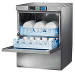 Zmywarka do talerzy, szklanek z systemem podwójnego kosza i wbudowanym zmiękczaczem wody, kosz 500x500 mm | HOBART, FPS-10B