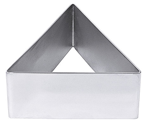 Ramka nierdzewna do musów 85x40 mm w kształcie trójkąta | CONTACTO, 681/085