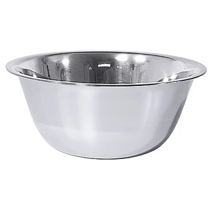 Miska ze stali nierdzewnej z rantem, 10 l, o średnicy 360 mm | CONTACTO, 2635/360