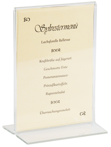 Stojak z akrylu do menu 150x220 mm | CONTACTO, 6781/150