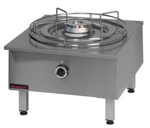 Taboret gazowy na podstawie zamkniętej 1-palnikowy, 9 kW, 650x590x410 mm | KROMET, 000.TG-1F