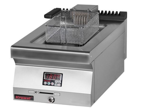 Frytownica elektryczna jednokomorowa 8 l z elektronicznym sterowaniem, nastawna, 8 kW, 400 V, 400x700x280 mm | KROMET, 700.FE-10f
