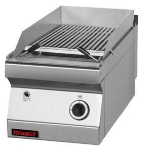 Grill lawowy gazowy z rusztem ze stali nierdzewnej typu S, nastawny, 7 kW, 400x700x280 mm | KROMET, 700.OGL-400