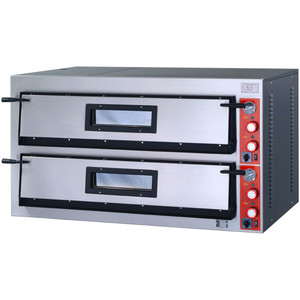 Piec do pizzy 2-komorowy, 2x6 pizza 360 mm | GGF, 781702