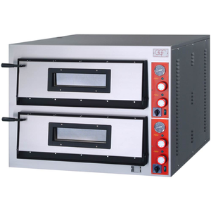 Piec do pizzy 2-komorowy, 2x4 pizza 360 mm | GGF, 781802