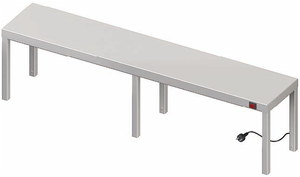 Nadstawka grzewcza na stół pojedyncza 1500x400x400 mm | STALGAST, 982214150