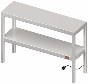 Nadstawka grzewcza na stół podwójna 1300x400x700 mm | STALGAST, 982224130