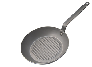 Patelnia okrągła grillowa o średnicy 300 mm | DE BUYER, Carbone Plus