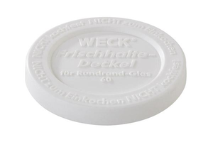 Pokrywka okrągła hermetyczna 70 mm 5 sztuk, biała | APS, 82338