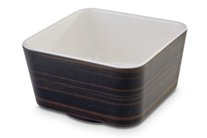 Miska kwadratowa z melaminy 200x200 mm 1,5 l, dąb/kremowa | APS, Universal