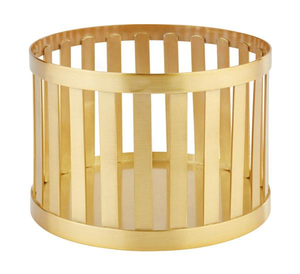 Koszyk okrągły metalowy 210 mm, złoty | APS, Basket