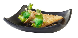 Miska kwadratowa z melaminy 0,06 l, czarna | APS, Zen