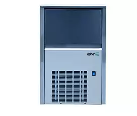 Kostkarka do lodu 76 kg/24 h, pojemność zasobnika 32 kg, chłodzona powietrzem, 0,79 kW, 645x640x860 mm | ASBER, AIM-80 A M
