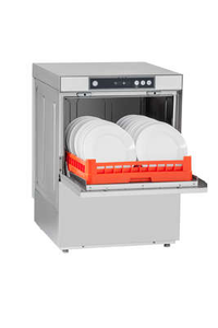 Zmywarka do naczyń sterowana cyfrowo z dozownikiem płynu nabłyszczającego, myjącego i pompą spustową, kosz 500x500 mm, 600x600x820 mm | ASBER, GT-500 B DD