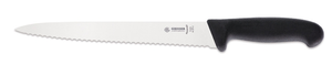 Nóż do wędlin, ostrze faliste 250 mm, czarny | GIESSER, 7305 w