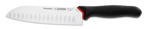 Nóż kucharski Santoku, szlif kulowy 180 mm, czarny | GIESSER, PrimeLine Chef