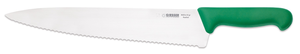 Nóż kucharski, ostrze faliste 310 mm, zielony | GIESSER, 8455 w