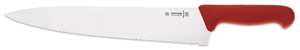Nóż kucharski, ostrze faliste 310 mm, czerwony | GIESSER, 8455 w