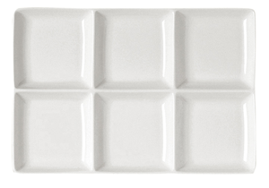Talerz bufetowy - dzielony 280x240 mm | RAK, R-OPRP6C-6