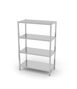 Regał magazynowy 4 półki pełne, skręcany 1000x400x1800 mm | HENDI, 812525