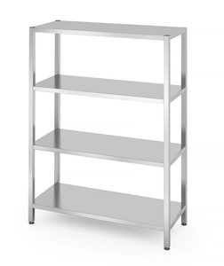 Regał magazynowy 4 półki pełne, skręcany 1200x500x1800 mm | HENDI, 812549