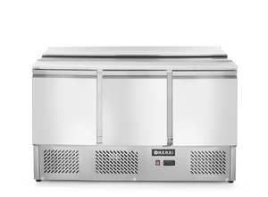 Stół chłodniczy 3-drzwiowy z pokrywą uchylną, 1365x700x860 mm | ARKTIC, 236178