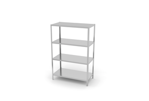 Regał magazynowy 4 półki pełne, skręcany 1200x500x1800 mm | HENDI, 812549