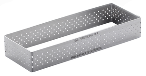 Rant prostokątny perforowany 120x40 mm | DE BUYER, D-3099-30