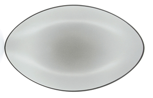 Talerz owalny 350x223 mm, matowy pieprz | REVOL, Equinoxe