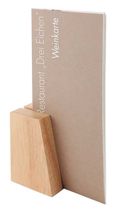 Zestaw 2 stojaków drewnianych na karty menu | ASSHEUER, TF-023