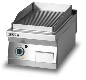 Płyta grillowa elektryczna, ryflowana, 4,05 kW, 400x700x280 mm | LOZAMET, L700.GPE400R