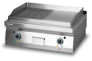 Płyta grillowa elektryczna, gładka/ryflowana, 8,1 kW, 800x700x280 m | LOZAMET, L700.GPE800RG