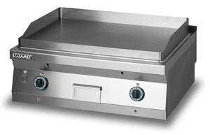 Płyta grillowa gazowa, gładka, 8 kW, 800x700x280 mm | LOZAMET, L700.GPG800G