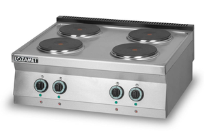 Kuchnia elektryczna 4-płytowa, 10,4 kW, 800x700x280 mm | LOZAMET, L700.KEO4