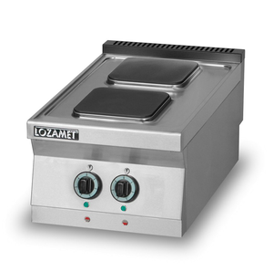 Kuchnia elektryczna 2-płytowa 8 kW, 450x900x280 mm | LOZAMET, L900.KE2