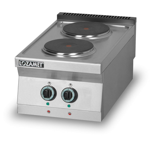 Kuchnia elektryczna 2-płytowa 7 kW, 450x900x280 mm | LOZAMET, L900.KEO2