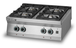 Kuchnia gazowa 4-palnikowa 30 kW, 900x900x280 mm | LOZAMET, L900.KG4