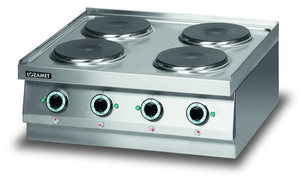 Kuchnia elektryczna 4-płytowa, 10,4 Kw, 700x650x270 mm | LOZAMET, LEH400