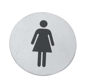 Tabliczka „WC - kobiety” o średnicy 75 mm | TOMGAST, T-3902-075