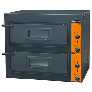 Piec do pizzy dwukomorowy, 8xpizza 30 cm | BARTSCHER, CT 200