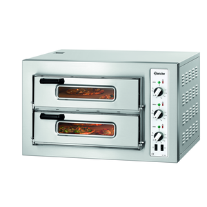 Piec do pizzy dwukomorowy, 8xpizza 25 cm | BARTSCHER, NT 502