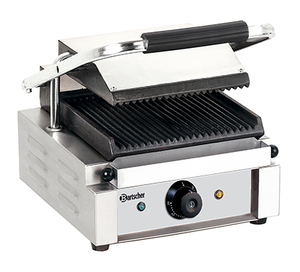 Grill kontaktowy pojedynczy, ryflowany | BARTSCHER, A150670