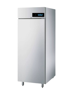 Szafa chłodnicza, 1-drzwiowa, ze stali nierdzewnej, własne chłodzenie, GN 1/1, 376 l, 0,26 kW, 650x590x1900 mm | RILLING, Linia 410