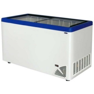 Witryna chłodnicza skrzyniowa z szybą płaską i elektronicznym sterownikiem, 359 l, 1260x713x875 mm | BYFAL, ARO-501/3-A