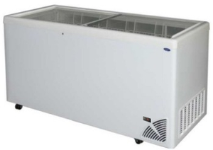 Witryna chłodnicza skrzyniowa z szybą płaską i elektronicznym sterownikiem, 482 l, 1602x713x875 mm | BYFAL, ARO-601/3-A