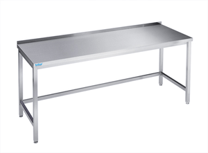 Stół roboczy przyścienny z rantem, 1800x600x850(900) mm | RILLING, ATO 0618C 0000