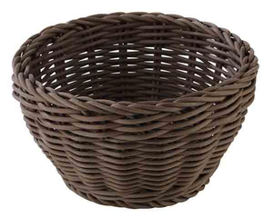 Koszyk okrągły z polipropylenu 200 mm, brązowy | APS, Profi Line