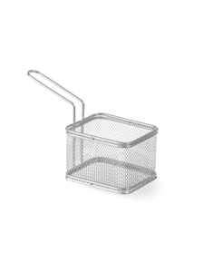 Koszyk miniaturowy do smażonych przekąsek prostokątny 100x80x65 mm | HENDI, 426425
